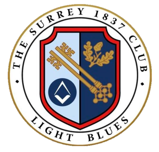 The Surrey 1837 Club Light Blues badge